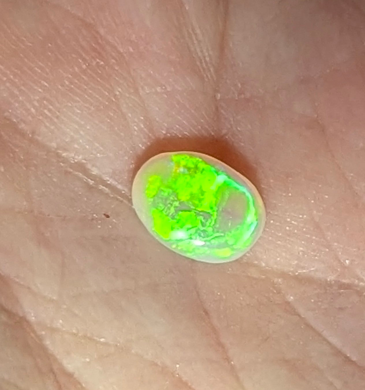 Opal - oval white and super bright