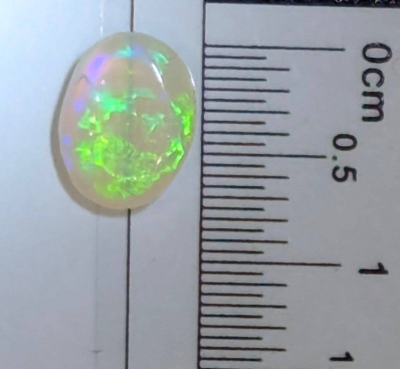 Opal - oval white and super bright