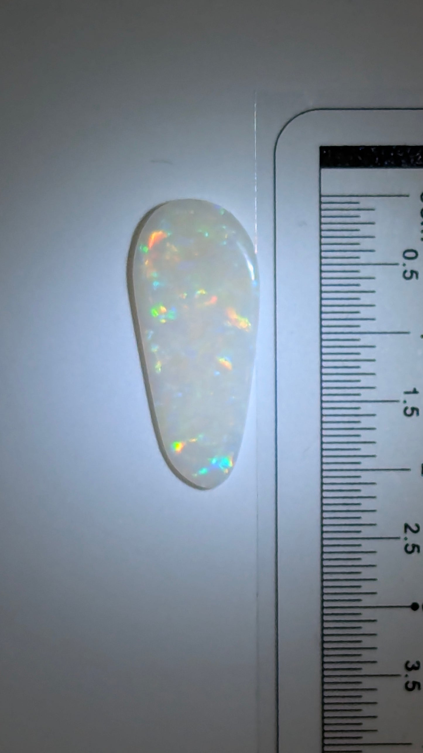 2ct natural white Australian opal.